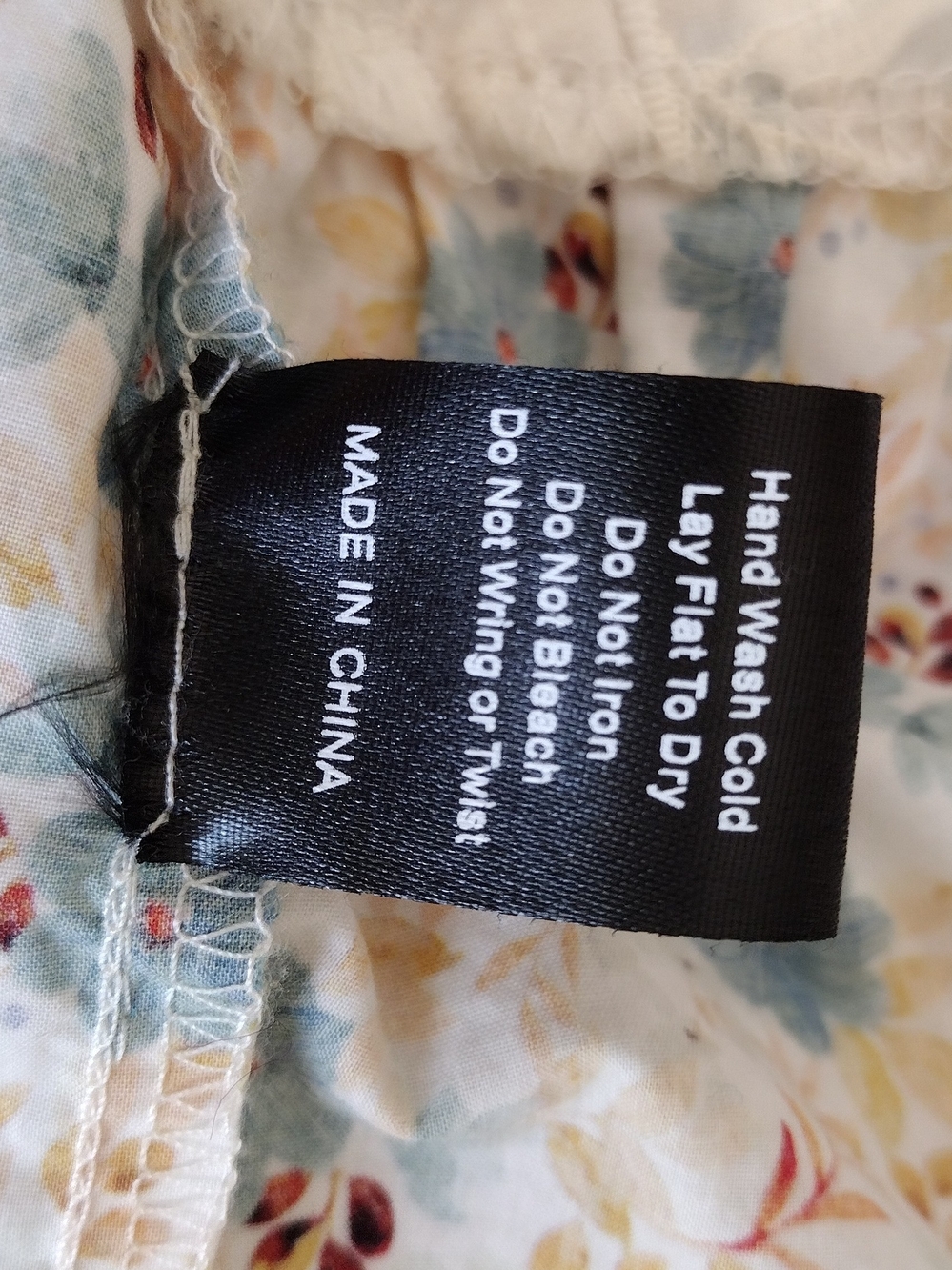 NWOT POL Floral Patchwork Lace Shacket in Cream & Teal - Picture 15 of 15
